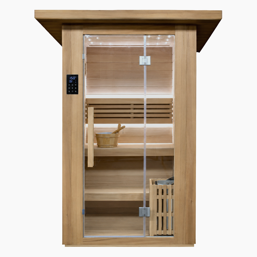 Revive 2 Person Traditional Sauna 3.5kW Harvia Indoor Outdoor Sauna image 1