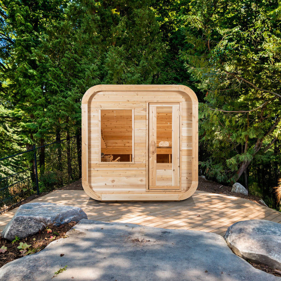 CT Luna sauna in a forest setting