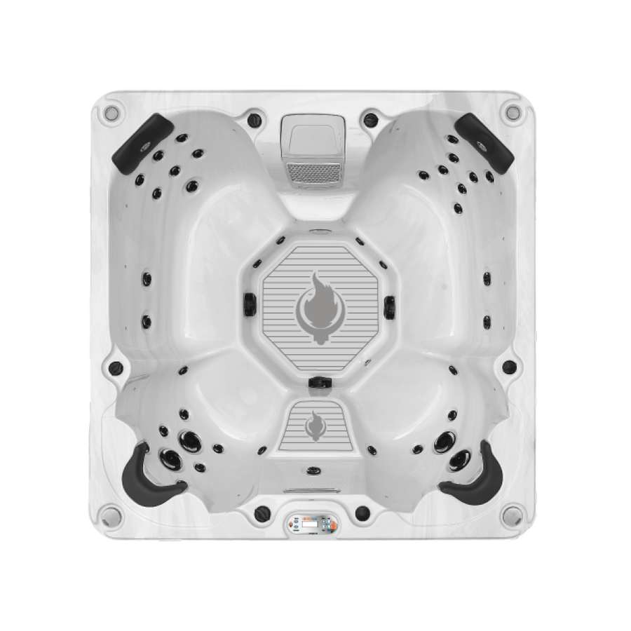 Liberty Spas LYS7000 7-person hot tub, top view