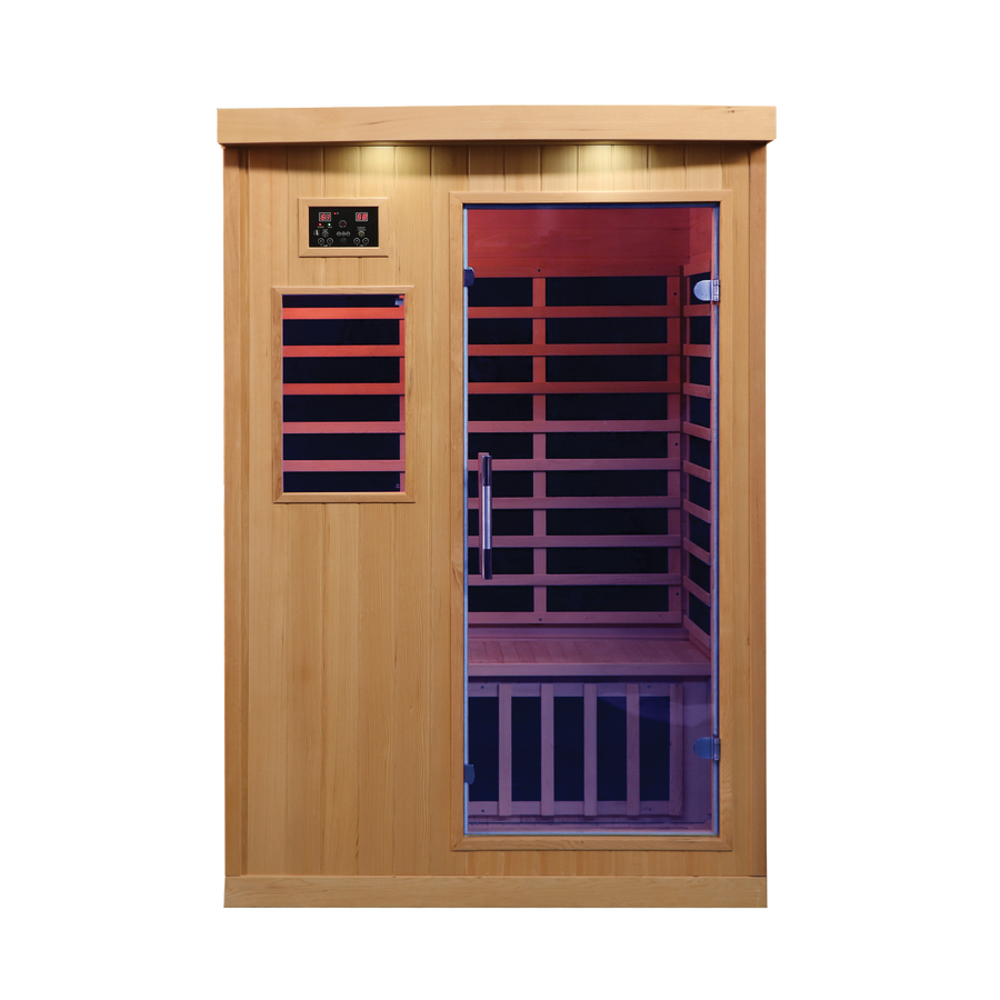 Tremblant 2-person far infrared sauna, front view