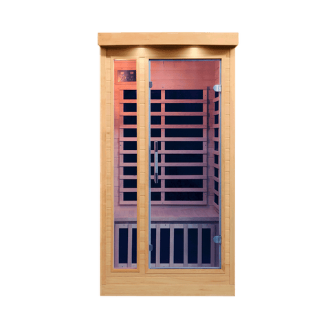 Tremblant 1-Person Far Infrared Sauna – Canadian Hemlock, Low EMF, 120V