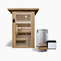 Revive 2 Person Traditional Sauna and Inflatable Barrel Plunge Package