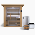 Revive 4 Person Traditional Sauna and Inflatable Barrel Plunge Package