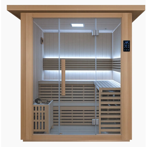 Revive 4 Person Traditional Sauna 8kW Harvia Indoor Outdoor Sauna