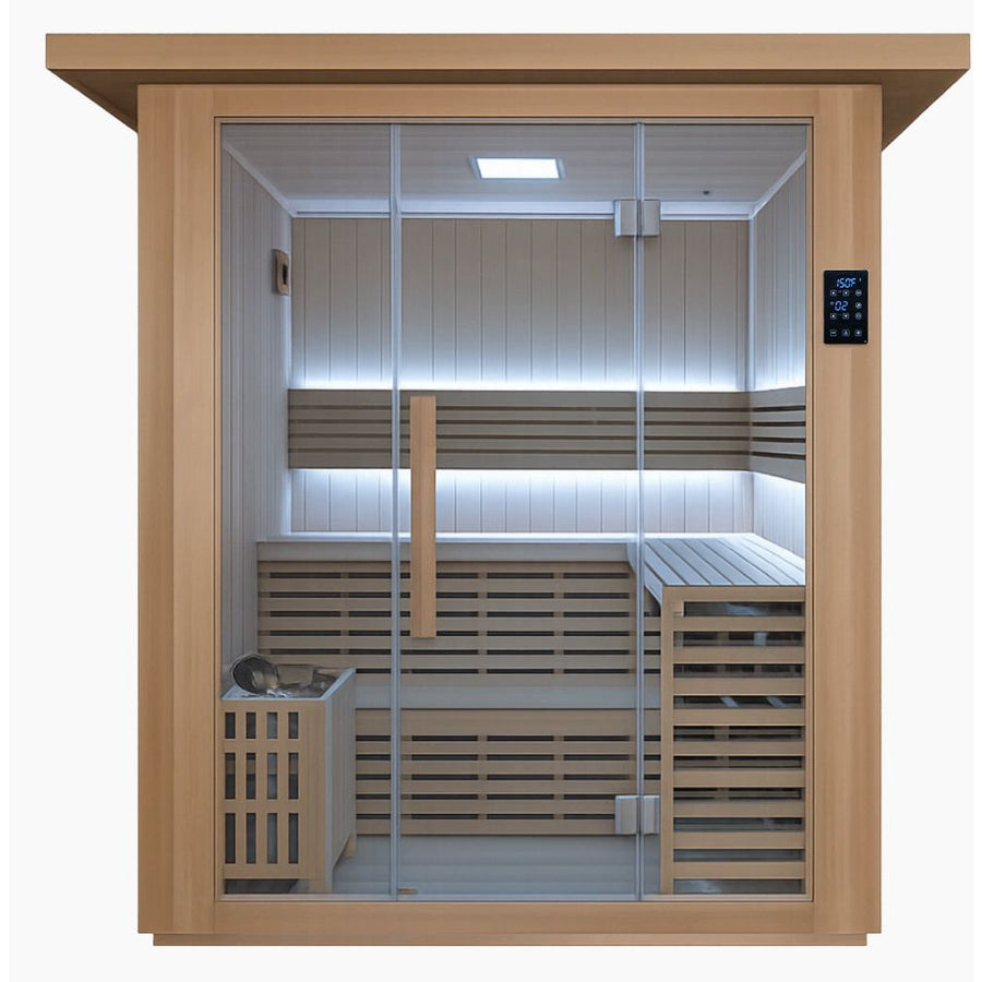 Revive 4 Person Traditional Sauna 8kW Harvia Indoor Outdoor Sauna image 1