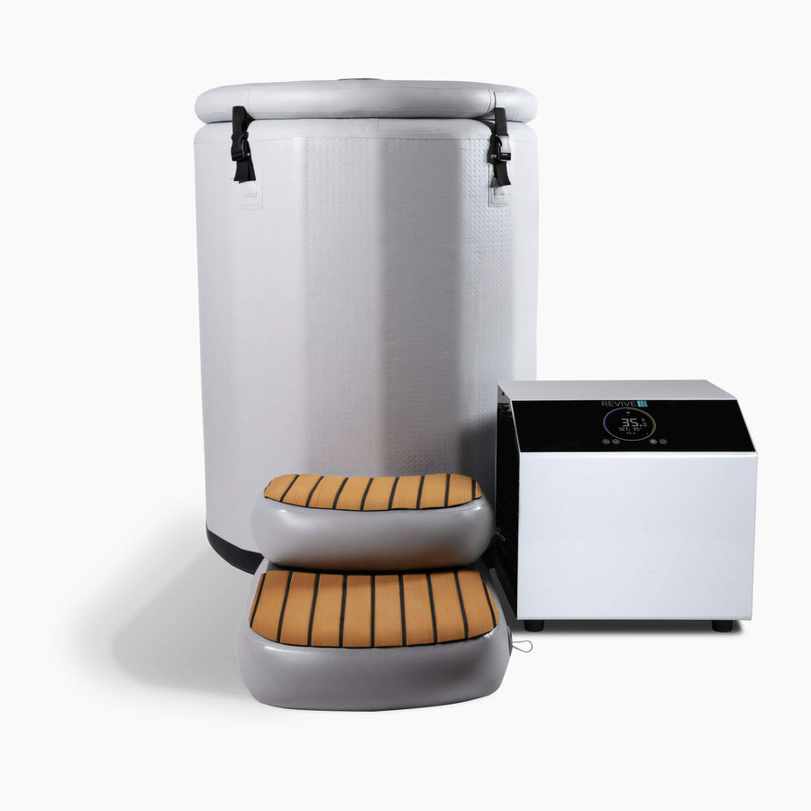 Revive Inflatable Barrel Plunge with Chiller Portable Cold Plunge image 1