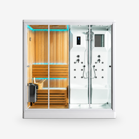 Maya Bath Oslo 2-Person Steam Shower and Sauna Combo