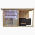Revive 4 Person Sauna with Deck Extension and Luxury Plunge Package